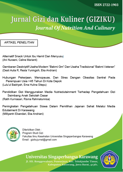 					Lihat Vol 1 No 2 (2020): Jurnal Gizi dan Kuliner
				