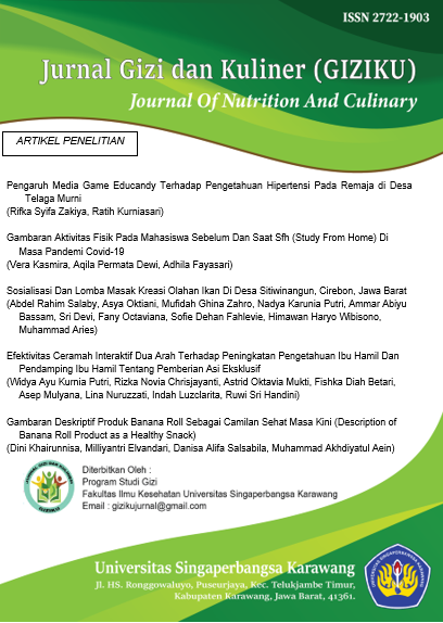 					Lihat Vol 2 No 2 (2021): NUTRITIONAL JOURNALS AND CULINARY
				