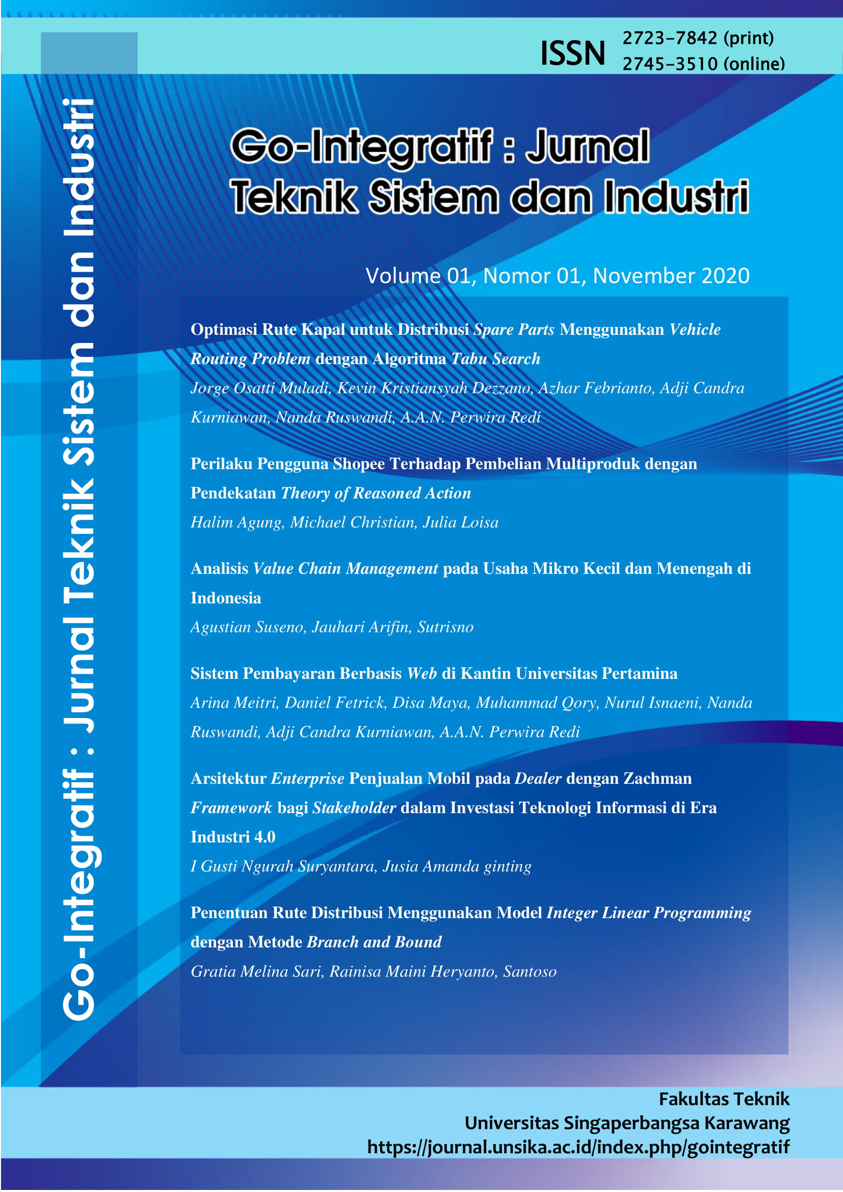 Go-Integratif : Jurnal Teknik Sistem dan Industri