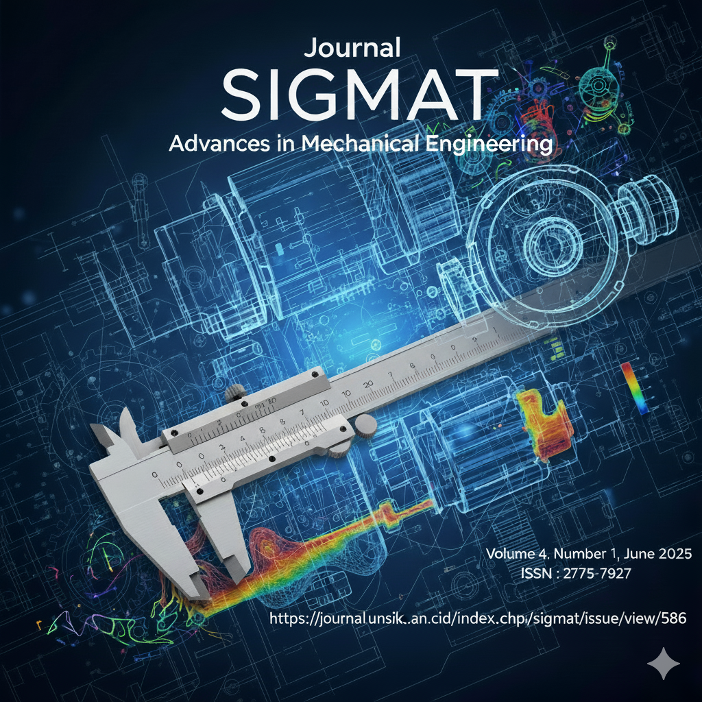 					Lihat Vol 4 No 1 (2025): JURNAL SIGMAT: ADVANCES IN MECHANICAL ENGINEERING
				