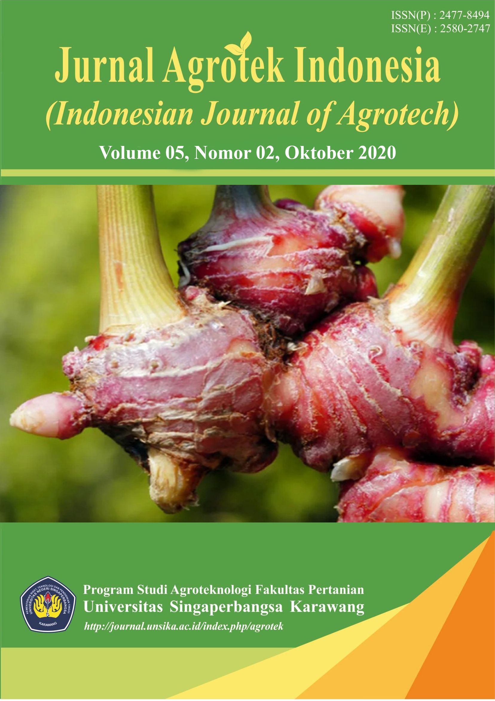 					View Vol. 5 No. 2 (2020): Jurnal Agrotek Indonesia (Indonesian Journal of Agrotech)
				
