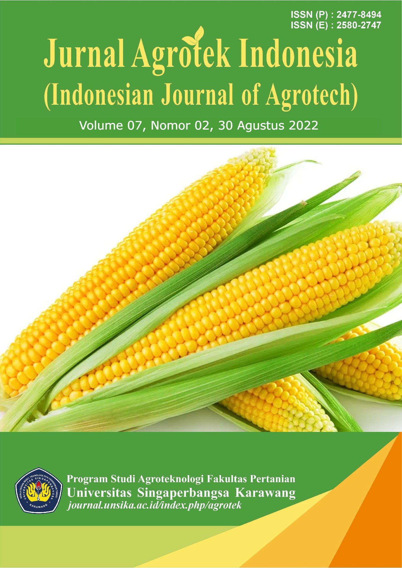 					Lihat Vol 7 No 2 (2022): Jurnal Agrotek Indonesia (Indonesian Journal of Agrotech) 
				