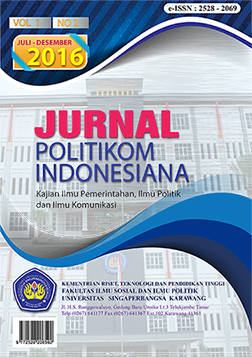 					Lihat Vol 3 No 1 (2018): Jurnal Politikom Indonesiana
				
